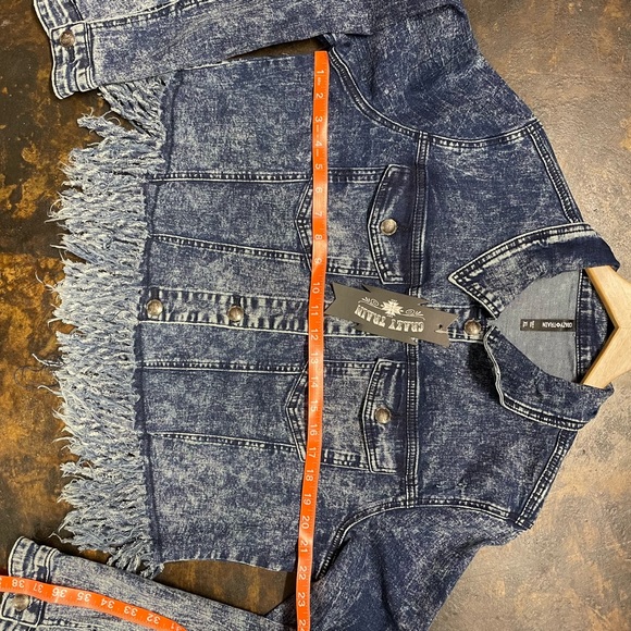 Crazy Train Denim Jacket - Picture 2 of 9